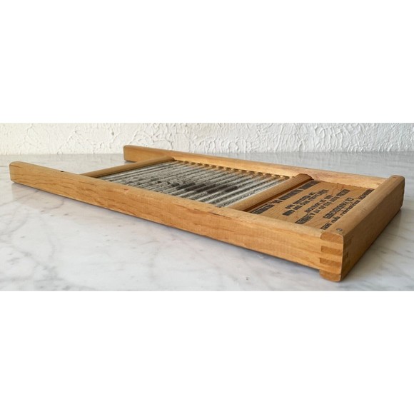 Dubl Handl Washboard Vintage Primitive Decor Columbus Washboard Co 18" x 8.5" - Picture 7 of 12